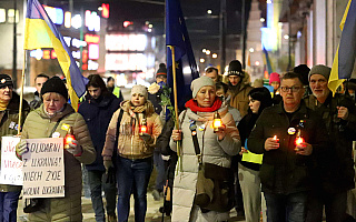 Mieszkańcy Olsztyna protestowali przeciwko wojnie na Ukrainie